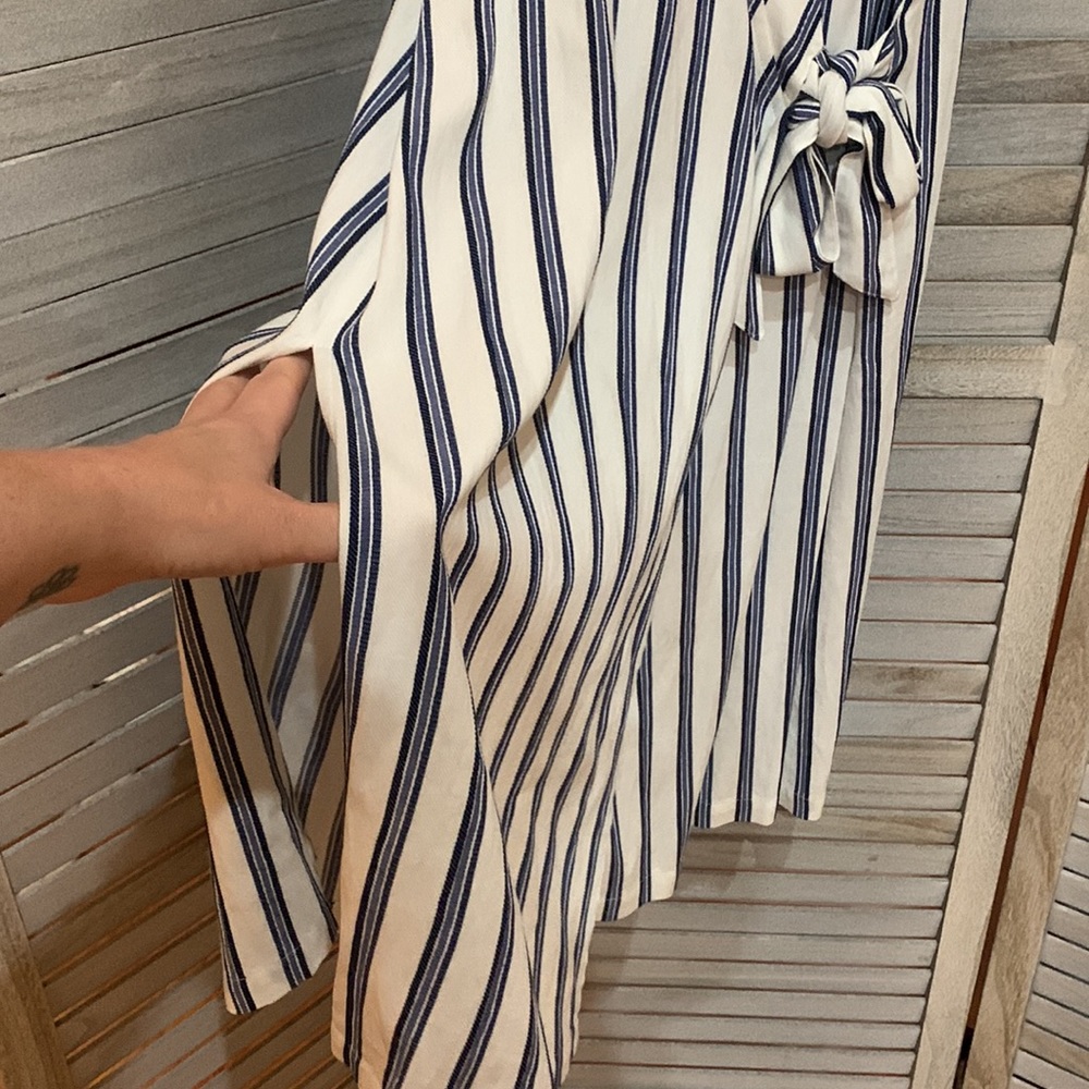 NWT-Free People Women's Sleeveless Striped wrap Tunic - Picture 4 of 5